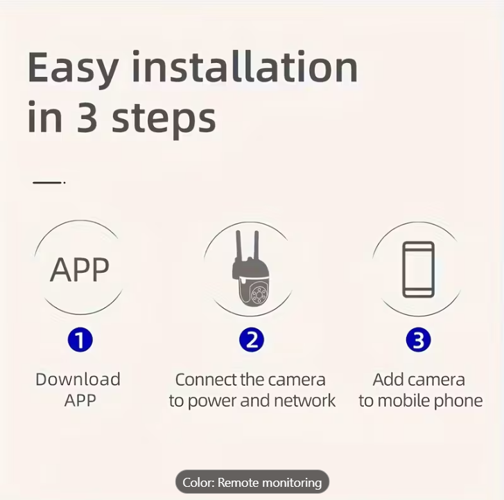 Smart Wi-Fi Security Camera with Motion Tracking, Two-Way Audio, Night Vision & HD Video – 355° Pan / 90° Til