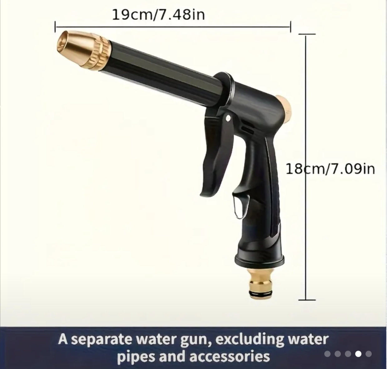 Heavy Duty High Pressure Washer Gun with Long Handle